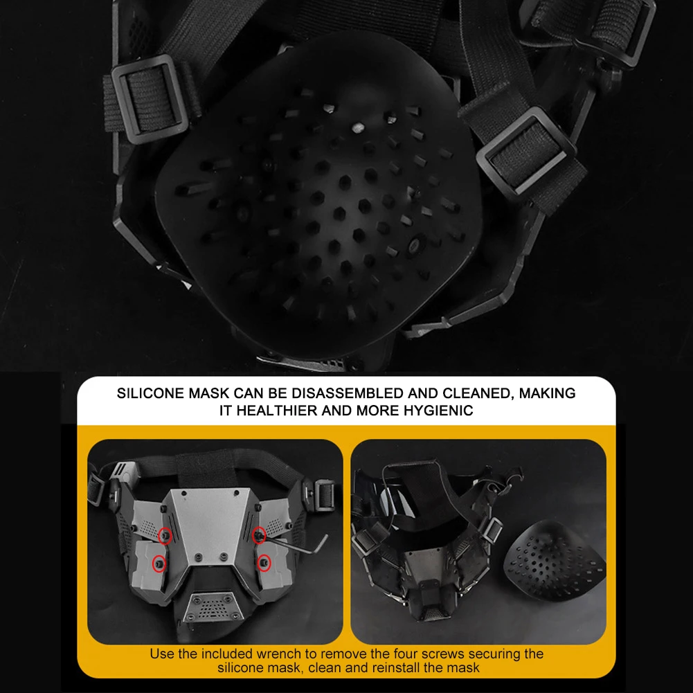 Тактическая маска командира киберпанка