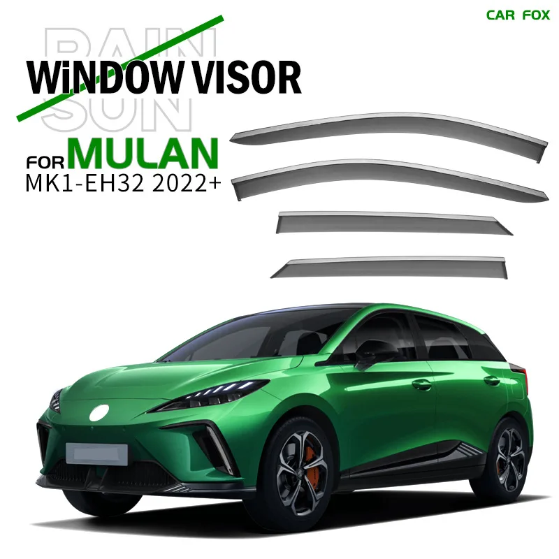 

For MG MULAN Window visor Weather Shield Side Window Deflector Car windshield weather shield Car accessories