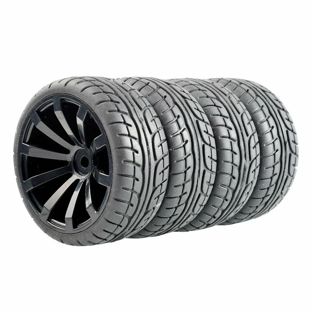 RC 601-8003 плоские гоночные шины Смещение колеса: 6 мм 4 шт для HSP HPI 1:10 на дороге