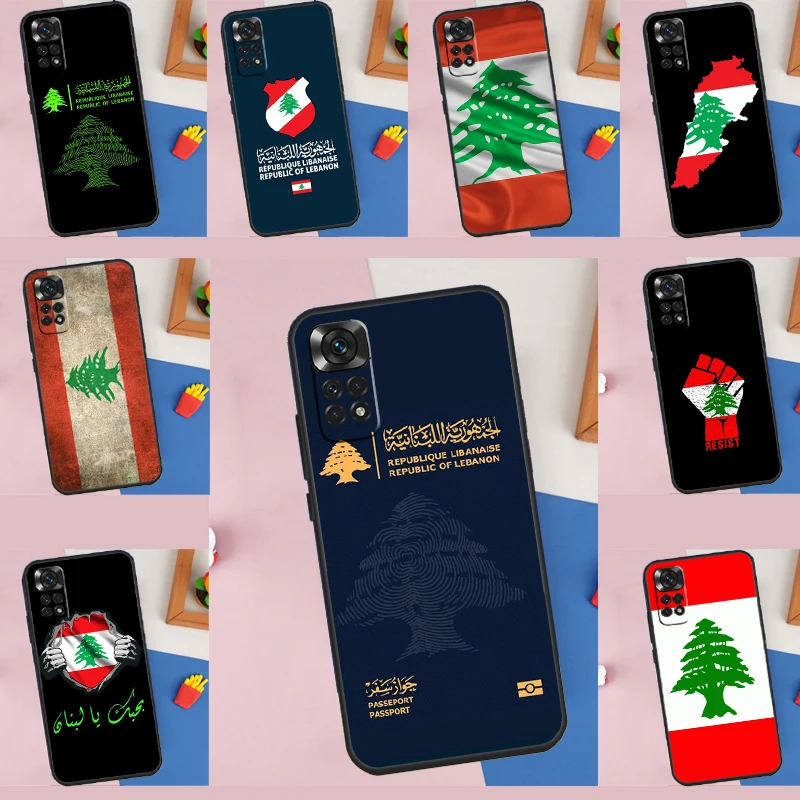 Чехол с ливанским флагом для Xiaomi Redmi Note 10 11 12 8 9 Pro 8T 9S 10S 11S, чехол для Redmi 10 9 12C 9C 10C
