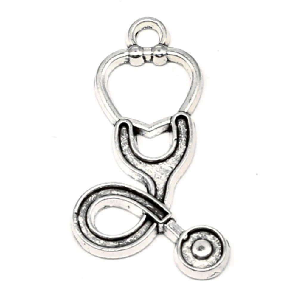 

Stethoscope Charm For Making Jewelry Diy Finding 60pcs 15x28mm