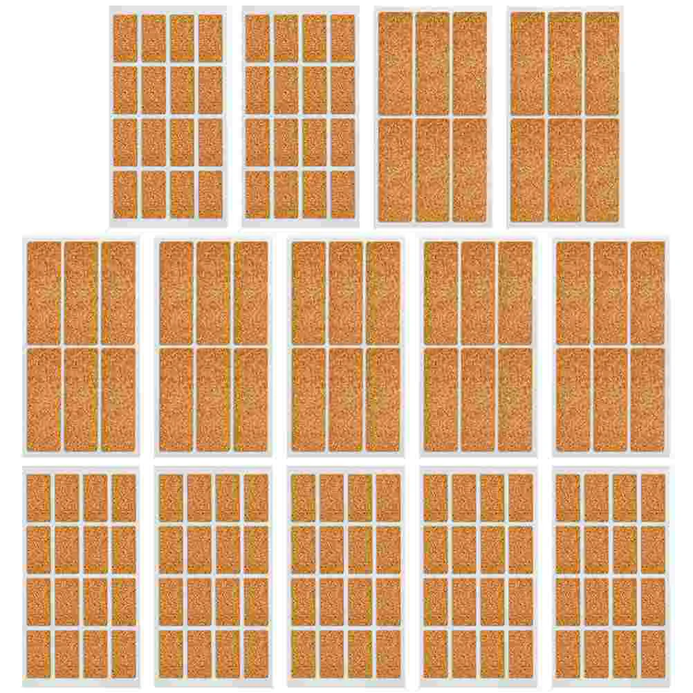 

24 Sheets Cork Label Stickers Waterproof Bottle Binder Labels Food Containers Office Accessory Kitchen Recording Goods Category