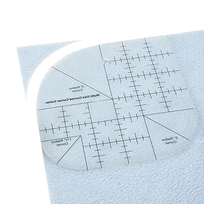 

Curved Corner Cutter Quilt Ruler Acrylic Sewing Patchwork Ruler Round Edge Sewing Templates Patchwork Tools For DIY Sewing