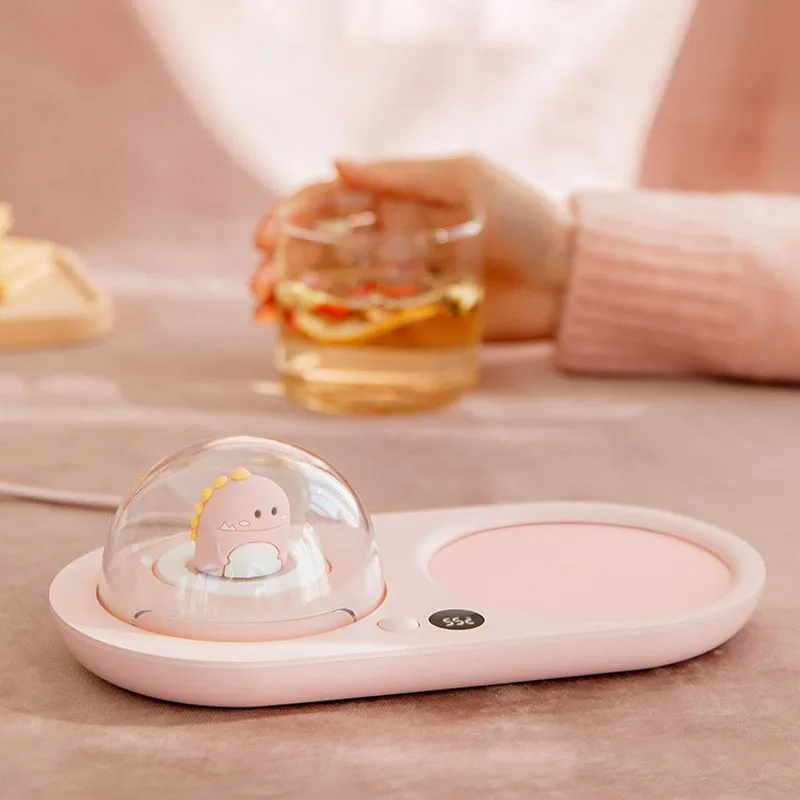 20W Cup Heater Coffee Mug Warmer 3 Gear Coaster Smart Thermostatic Hot Plate for Milk Tea Heating Pad Auto-off