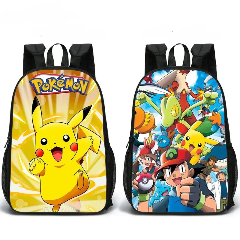 

3D Printing New Pikachu Double-sided Schoolbag Primary and Middle School Students Pokemon Backpack SchoolBag Mochila