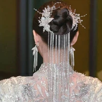 original bridal headdress crystal hair hoop tassel hair band women hair wear wedding hair accessories new style
