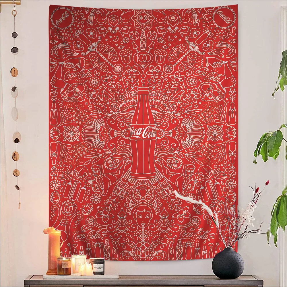 C-coca-cola Chart гобелен украшение дома хиппи богемное гадание настенный домашний