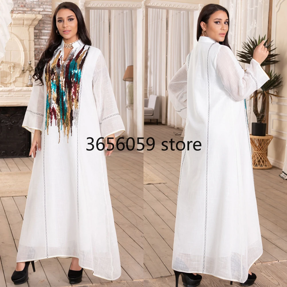 MD 2022 Дубай мусульманская женская абайя кимоно женское арабское платье Djellaba