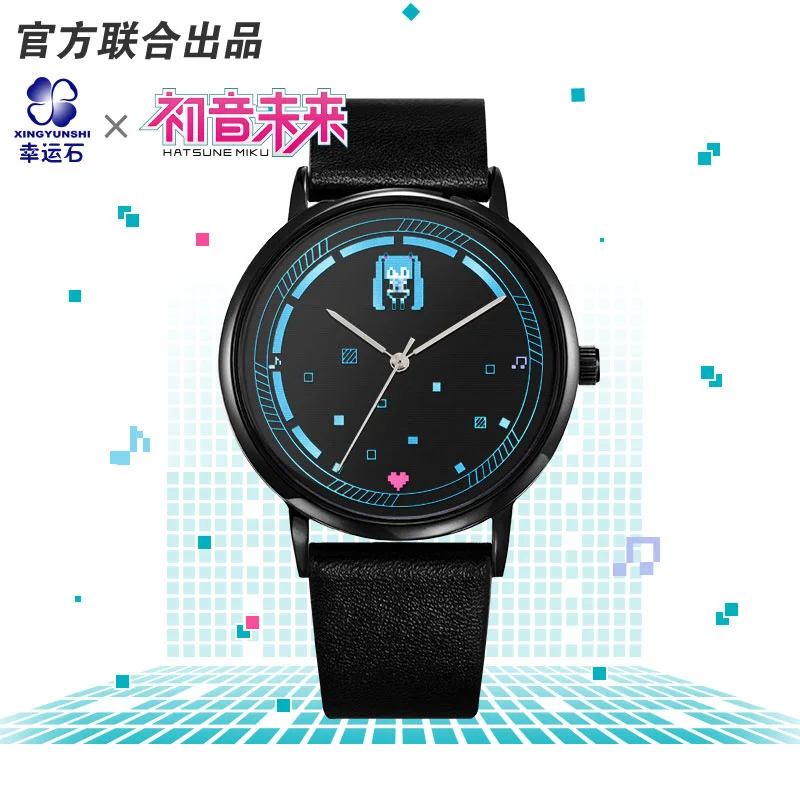 Anime Miku Men Quartz Watch Vocaloid Cosplay Women Hatsune Fashion Wristwatch Children Cartoon Student Gift Clock Action Figure