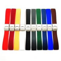 wholesale 10pcslot 18mm 20mm 22mm 24mm rubber bands watch strap watch band black red white green blue coffee orange grey color
