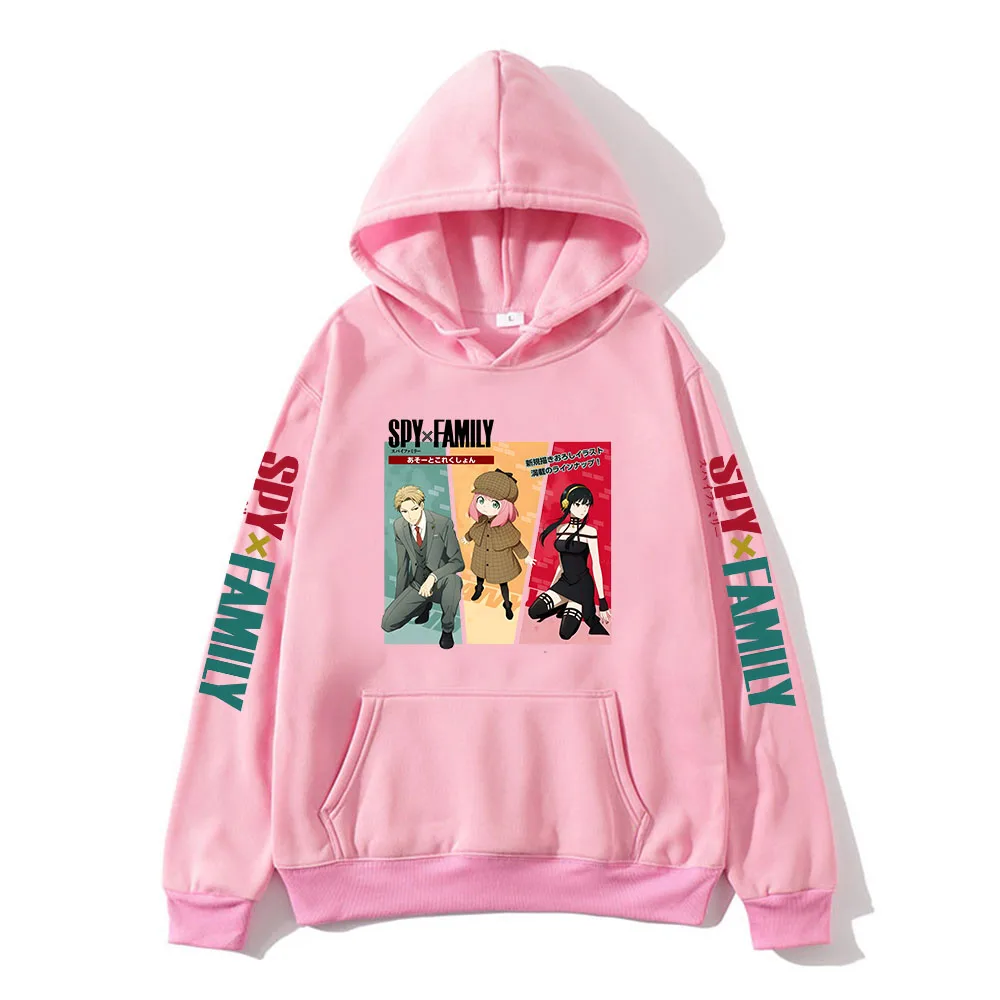 

Anya and Bond Hoodie Japanese Anime Spy X Family Sweatshirt Harajuku Men/Women's Aesthetic Kawaii Tops Y2k Clothes Male Hoodies