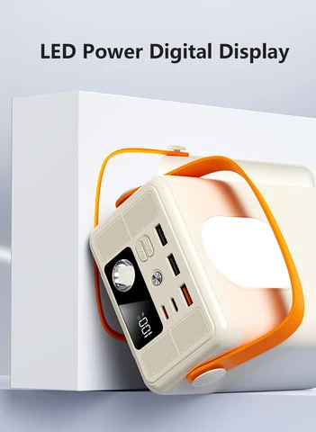 Power Bank 50000/80000 мАч Портативный USB C PD 22,5 Вт Powerbank с быстрой зарядкой для iPhone Samsung Huawei Xiaomi Внешний аккумулятор