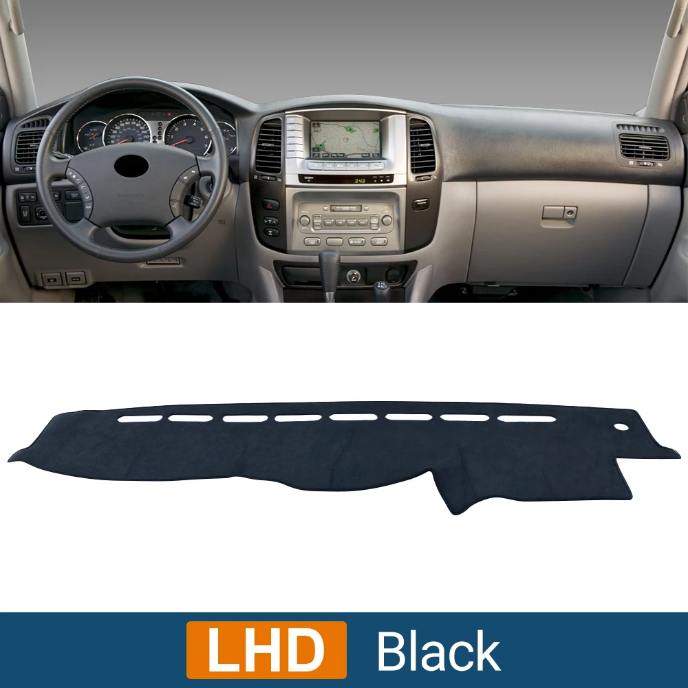 

Для Toyota Land Cruiser 100 LC100 1998-2003 2004 2005 2006 2007 крышка приборной панели автомобиля, избегайте световой коврик...
