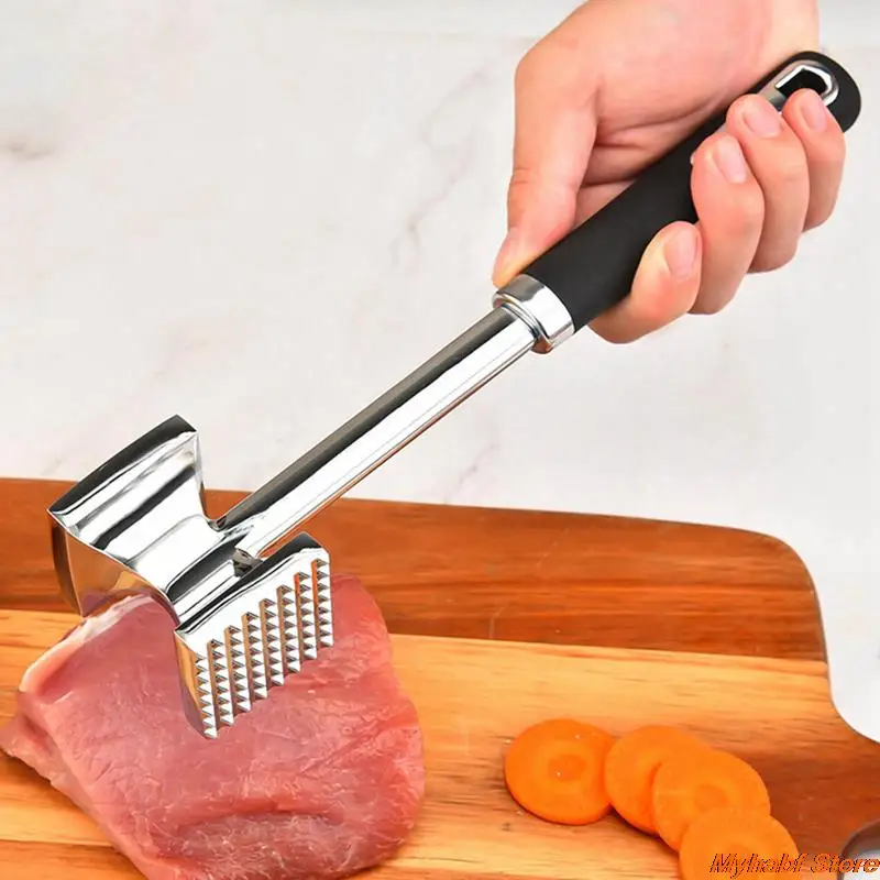 

Aluminum Alloy Meat Tenderizer Professional Steak Hammer Double Sided Pine Meat Hammer Pork Chop Tender Metal Mallet Meat Tools