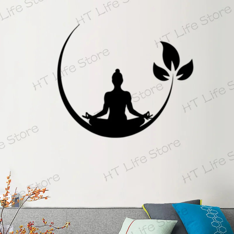 

Yin Yang Art Decal Yoga Zen Meditation Bedroom Decor Wall Stickers Mural Home Decor Living Room Bedroom Removable Decals