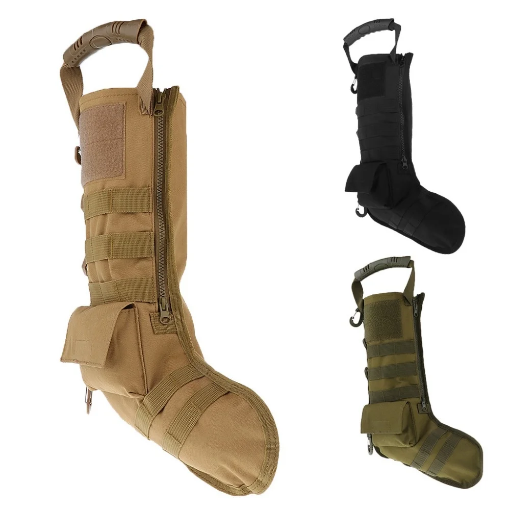 

Тактические рождественские носки Molle, подарок, искусственный армейский веер, скалолазание, кемпинг, охота, хранение, военная рыбалка, туризм, уличные инструменты