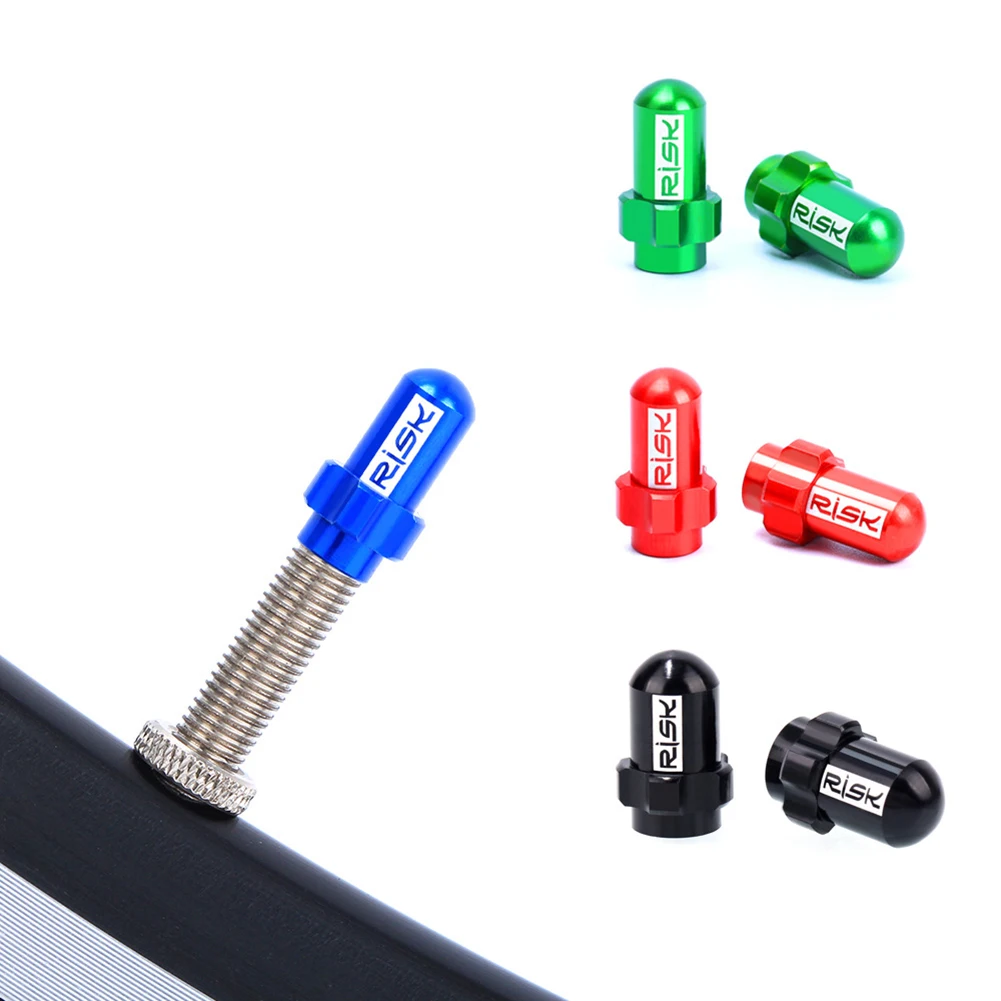 

2pcs Bicycle Mountain Road Bike Gas Nozzle Cap Aluminum Alloy Presta Schraders Air Valve Cap Bike Inner Tube Valve Dust Cap New