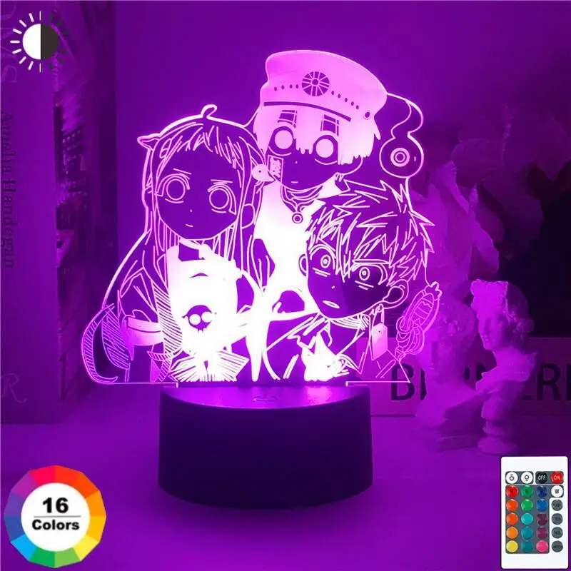 

Anime Acrylic Table Lamp Toilet Bound Hanako Kun Yahiro Nene Figure 3D Night Light for Child Bedroom Desk Decor Christmas Gift