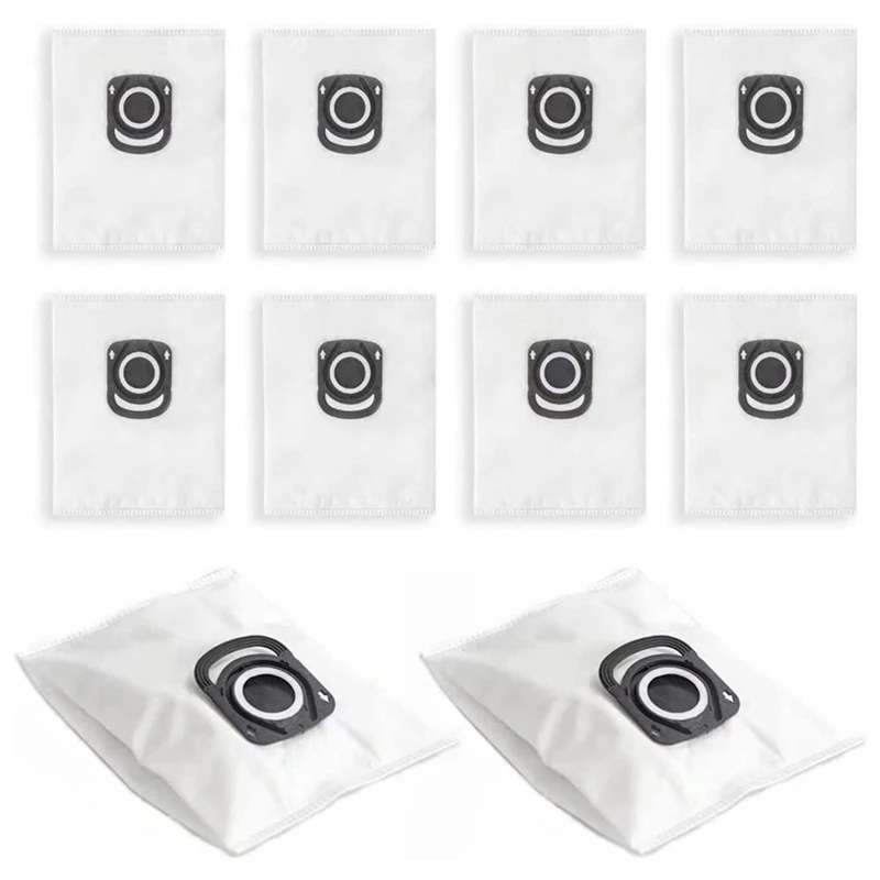 

10Pack ZR200520 ZR200720 Vacuum Cleaner Bags For Rowenta Hygiene+ Silence Force, Compact Power, X-Trem Power Dust Bags