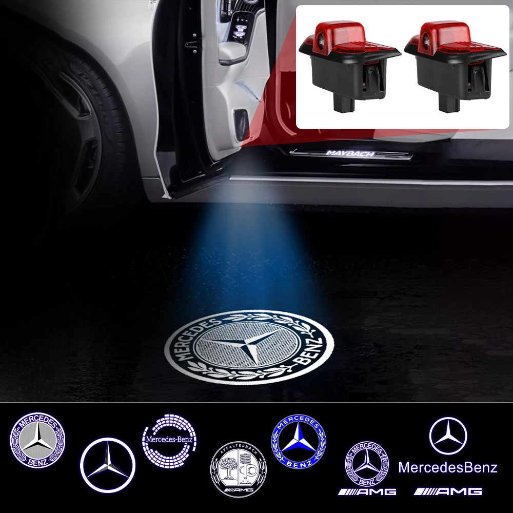 2 шт. лампа приветствия двери автомобиля лазерный проектор светодиодный