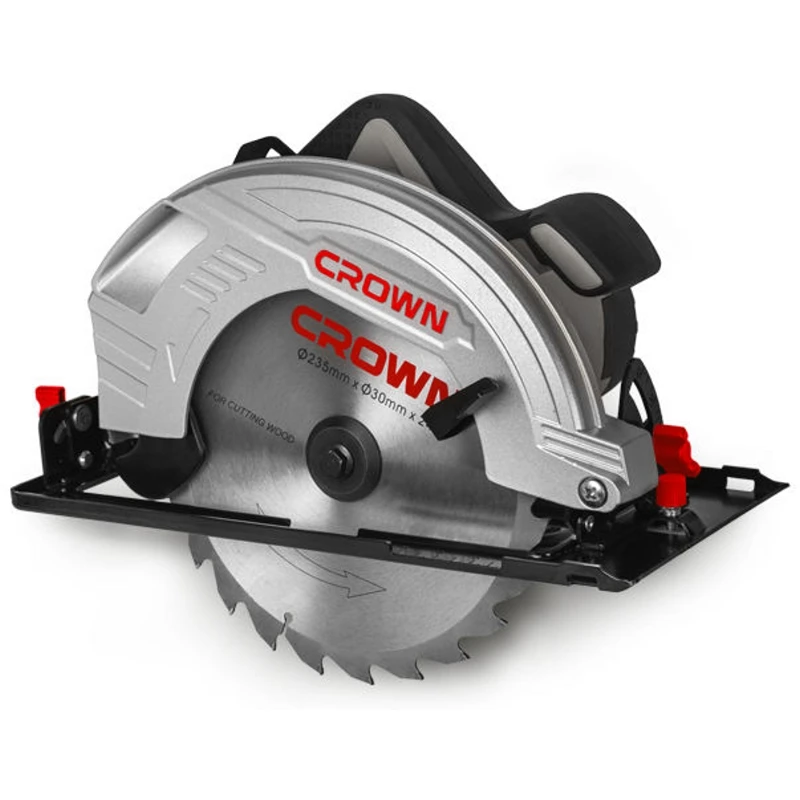 Пила циркулярная CROWN CT15210-235 (Мощность 2000Вт скорость холостого хода 4500об/мин