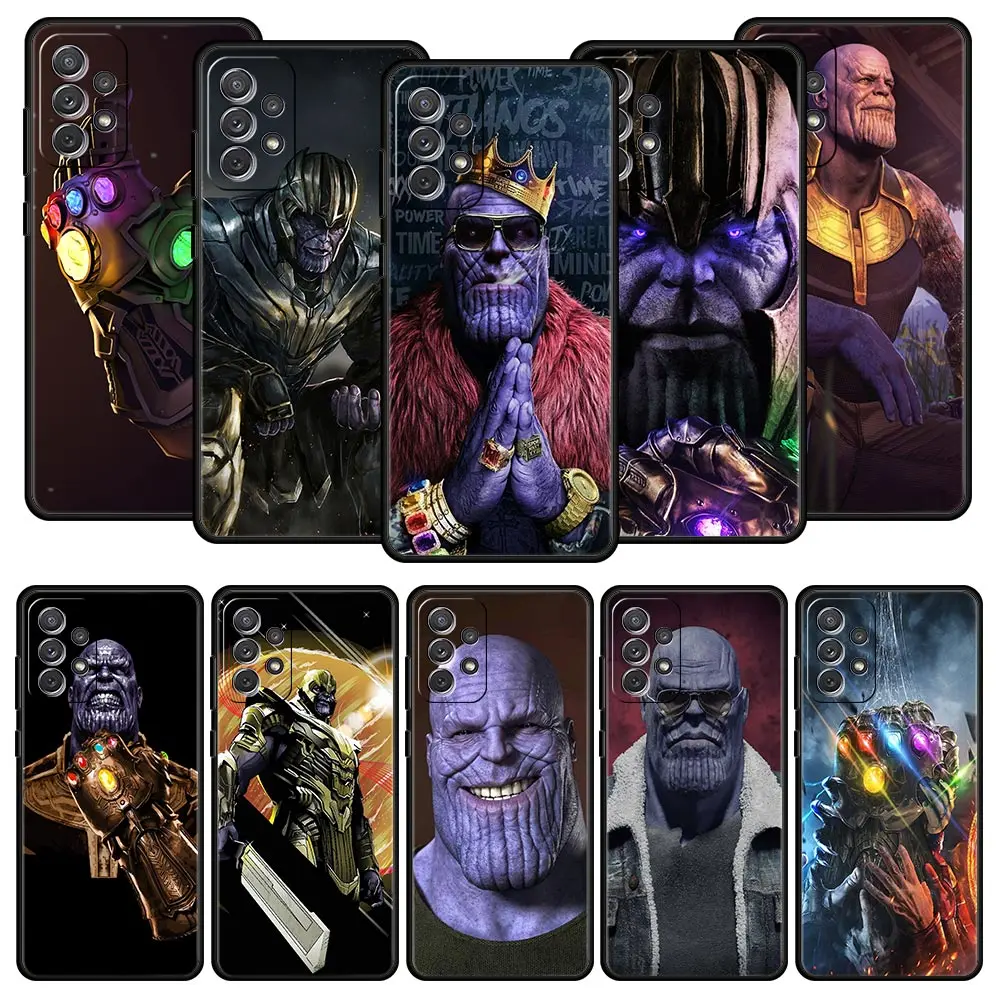 

Disney Spiderman Thanos Man Phone Case For Samsung Galaxy A51 A53 A71 A21S A12 A11 A31 A41 A01 A03s A22 A23 A33 A73 A13 5G Cover