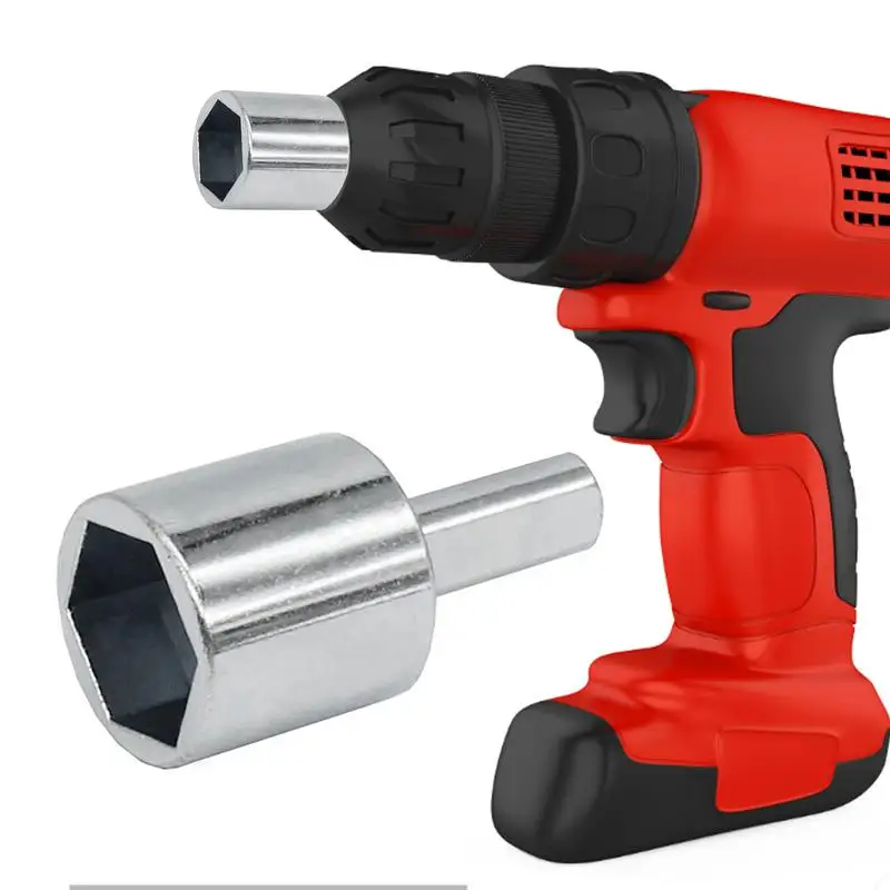 Scissor Jack Drill Adapter RV Camper Trailer Leveling Scissor Jack Socket Drill Bit Adapter Fits 3/8 And 1/2 Power Drills Works