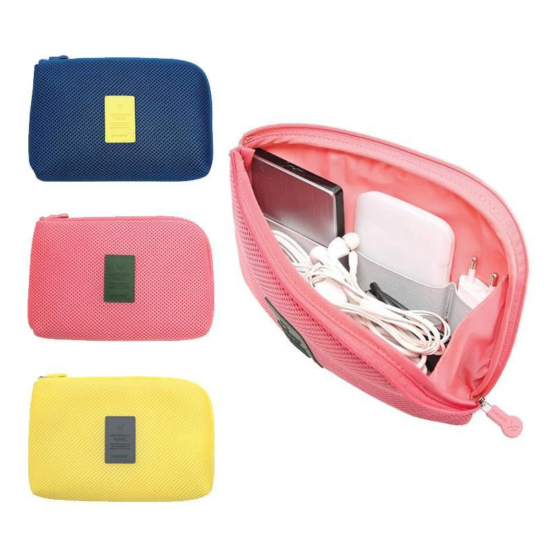 

Portable Digital Storage Bag Travel Essentials USB Data Cable Organizer Earphone Wire Pouch Student Pen Power Bank Case Products