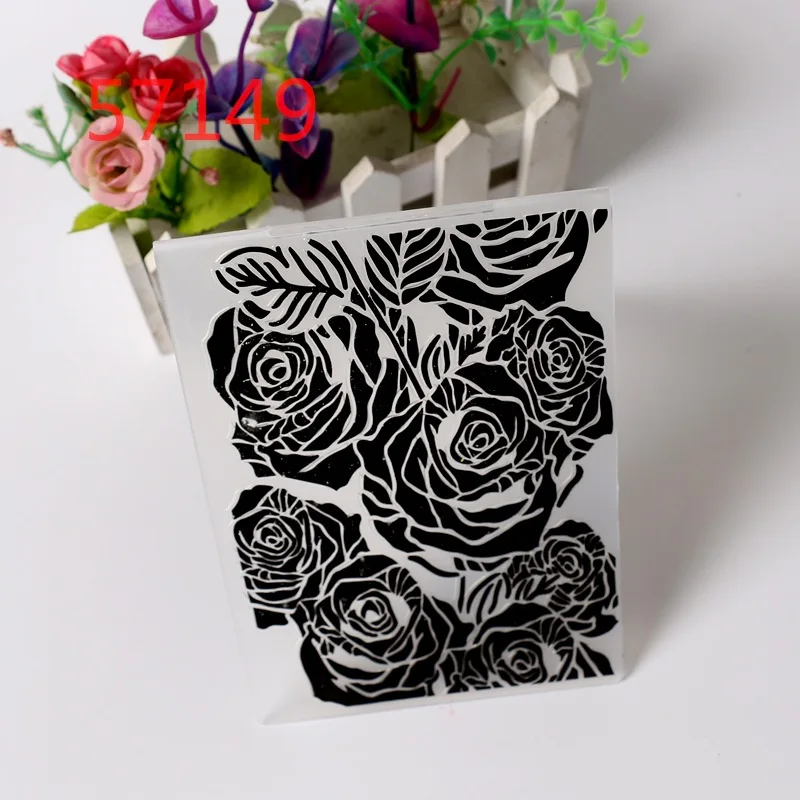 

2023 Flowers Plastic Embossing folder Template for DIY Scrapbooking Crafts Making Photo Album Card Handmade Decoration