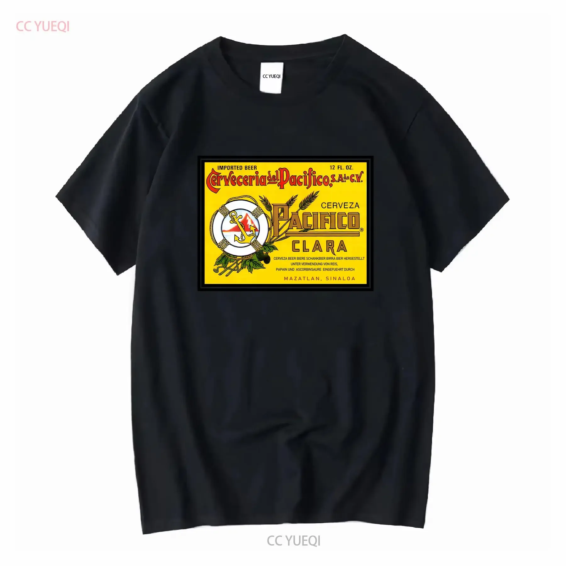 Фото Футболка Pacifico Clara Cerveza Beer Cabo San Lucas Tourist Anchor, размер L, винтажная, с эффектом потертости, удобная, мягкая, в стиле стритвир №1