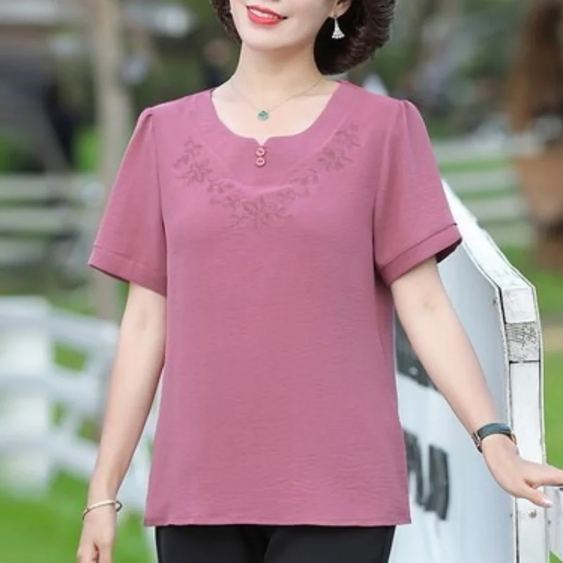 

Women Summer Loose Solid Tees Casual Loose Tshirt Oversized V Neck Female Basic T Shirt Tops