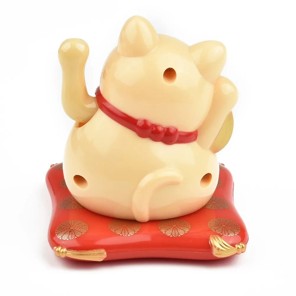 2 5 японская солнечная волна рука Lucky Cat или офис дома декоративные автомобильные