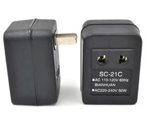 Новинка, 20 Вт AC 110 В в до 220 В, регулятор напряжения, дорожный портативный конвертер, настраиваемый трансформатор, повышающее напряжение