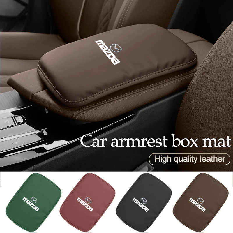 Подлокотник с логотипом автомобиля центральный коврик для Mazda 3 CX5 6 BK GH 2 CX3 CX30 MX5 5 CX7