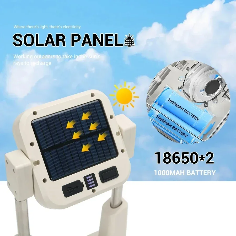 Портативные прожекторы E2 светодиодный солнечный фонарь для кемпинга