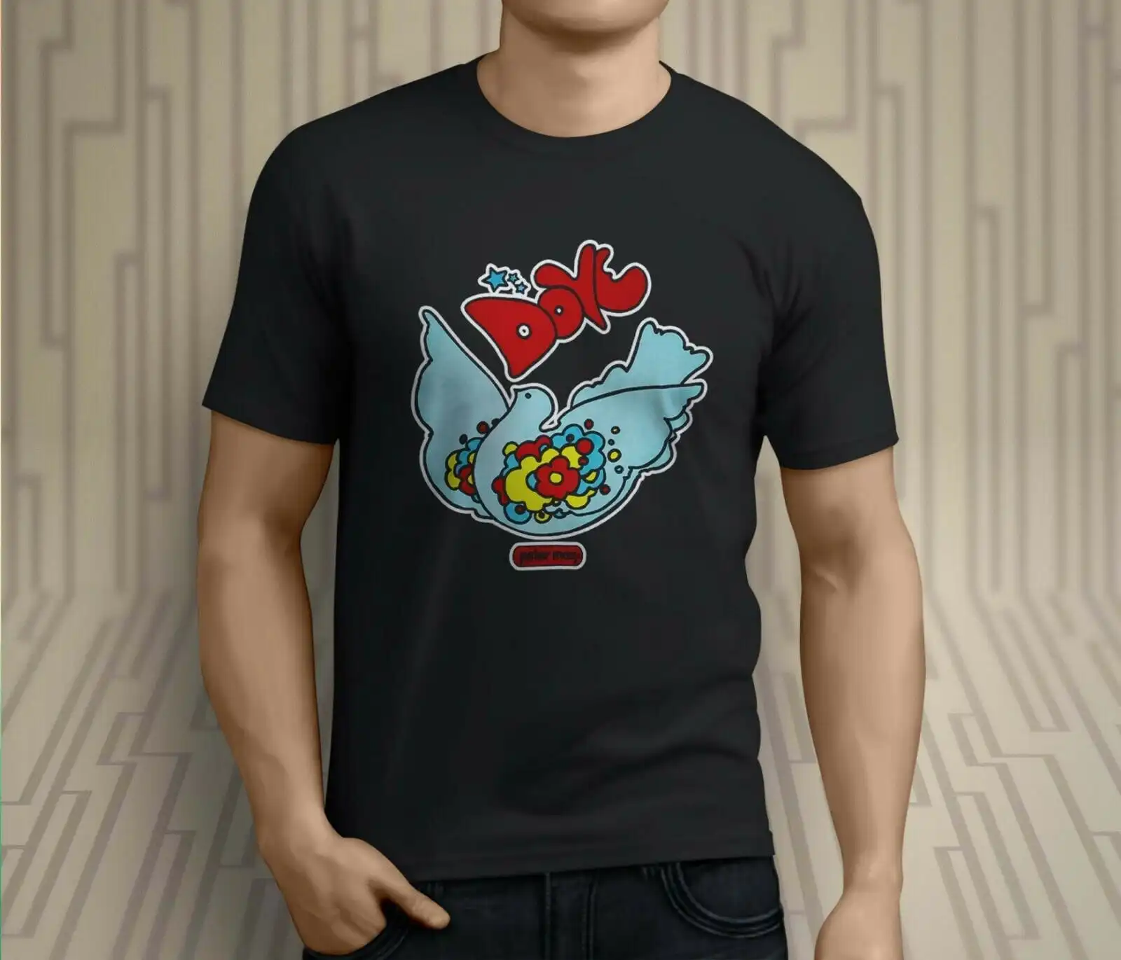 Мужская футболка Peter Max Cosmic Dove в стиле поп-арт