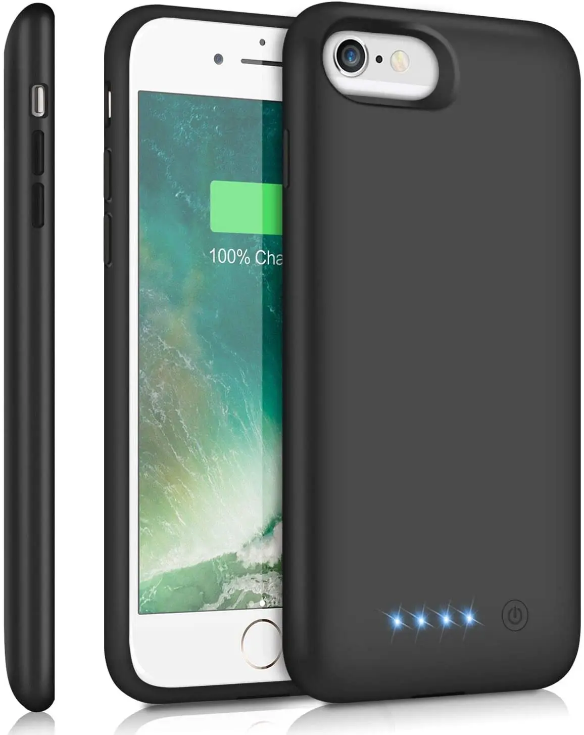 

ABOE Battery Case for iPhone 8/7/6s/6/SE(2020), [6000mAh] Upgraded Charging Case Rechargeable Battery Pack for iPhone 8/7