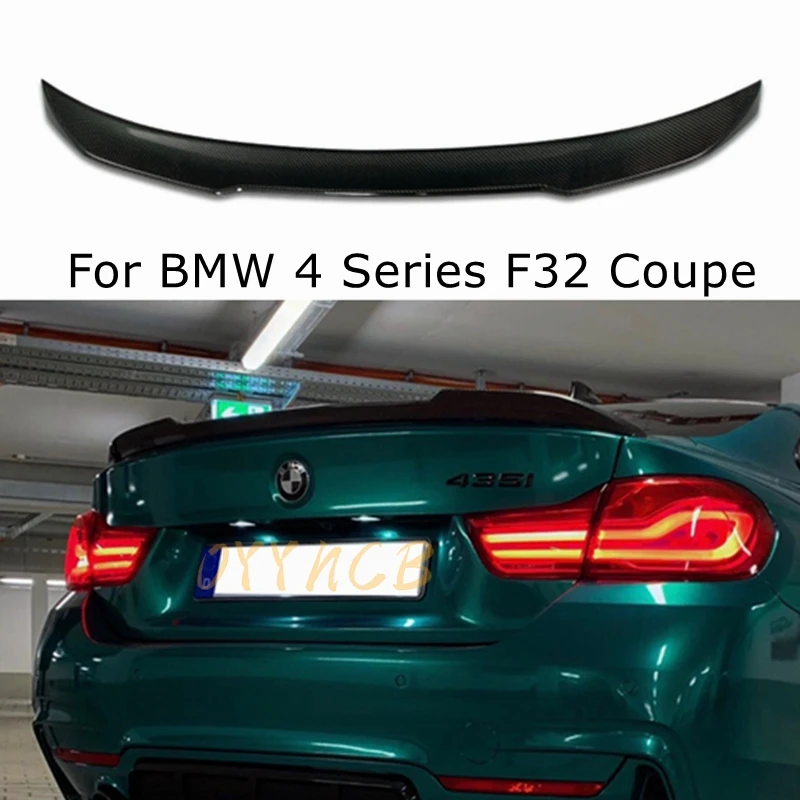 

FOR BMW 4 Series F32 Coupe 428i 435i 440i M4/P/PSM/CS/M/PRO Style Carbon Fiber Rear Spoiler Trunk Wing 2014-2020