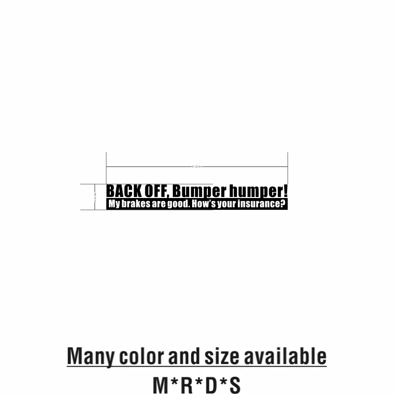 Задний бампер хумпер задняя дверь Забавный автомобиль грузовик окно виниловая