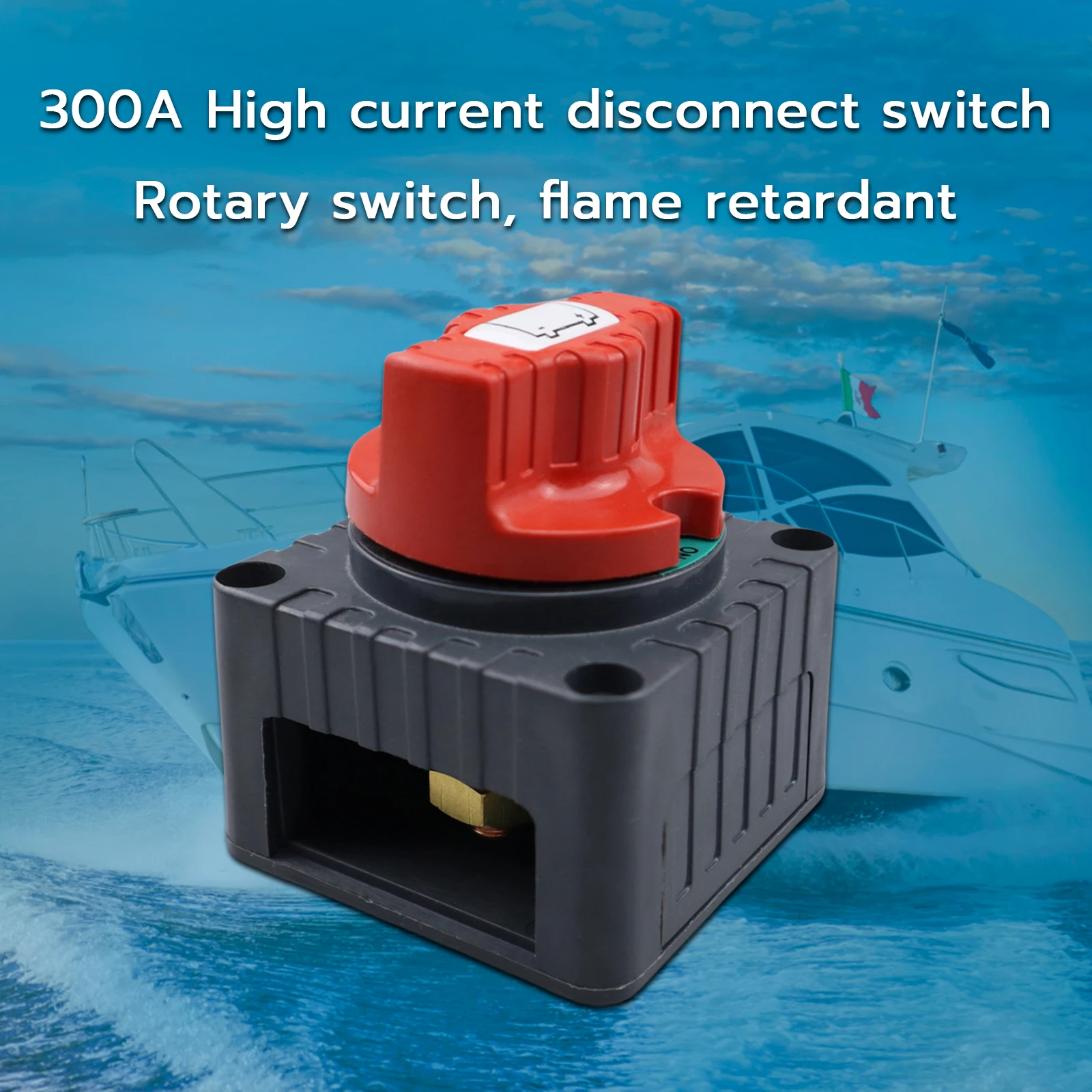 

Rotary Switch 24V Disconnect Switch Power Isolator 300A Cut Off Rally Switch For Car Motorcycle Truck Boat Car Battery Switch
