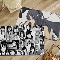 anime girl mai sakurajima bath mat retro multiple choice living room kitchen rug non slip bedside mats