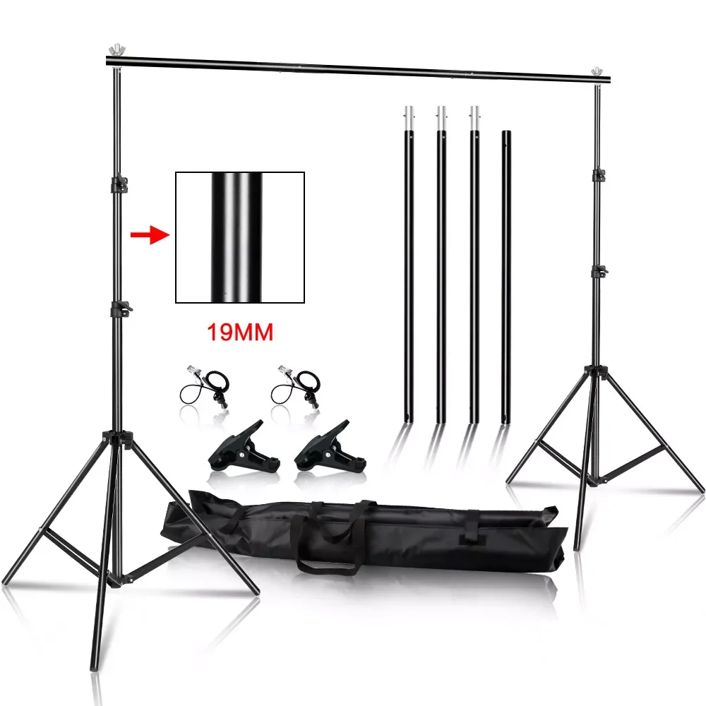 

Photo Video Studio Backdrop Background Stand Photography Muslin Backgrounds Picture Canvas Frame Support System With Carry Bag