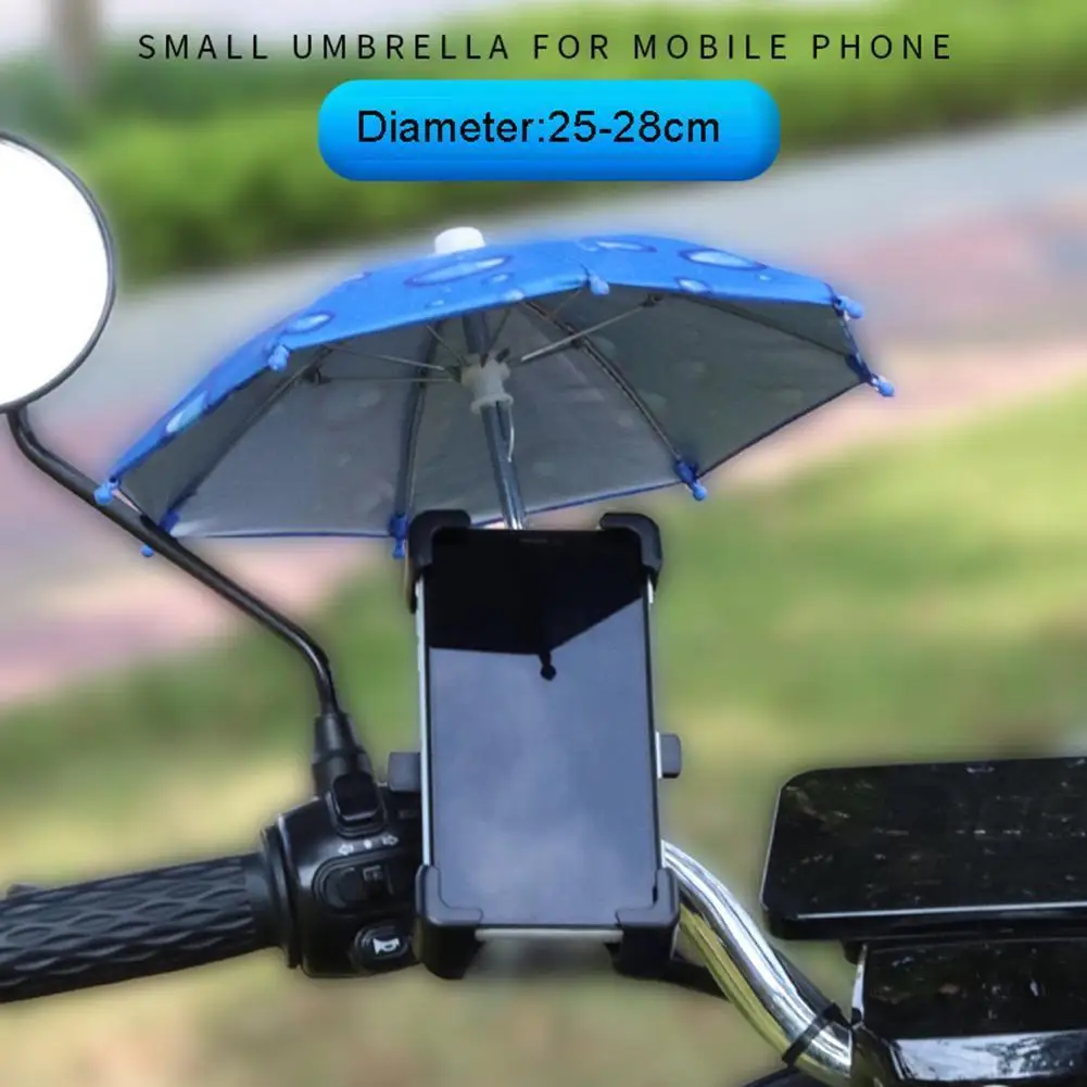 

Милый зонт для мотоцикла или велосипеда, водонепроницаемый зонт, защита от влаги, защита от дождя, защита от УФ-лучей, мини Y3S4