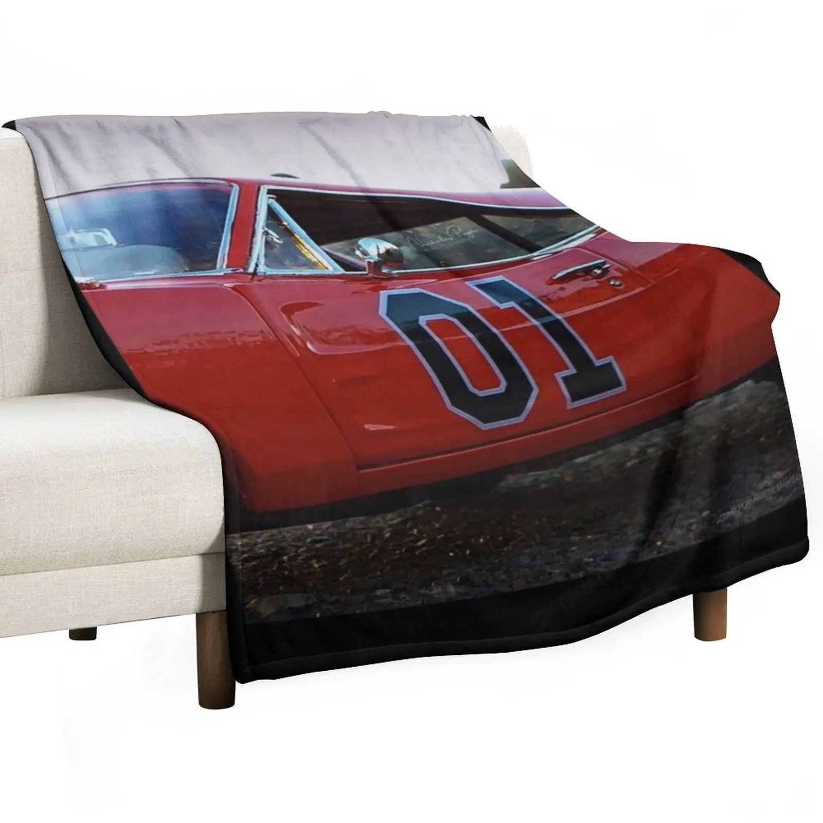 Одеяло с литой под давлением модели General Lee одеяла для украшения диванов и пледы