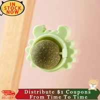 360%c2%b0 rotated catnip balls catnip ball toys cat treat toys snack self adhesive cats wall mount molar teething toy for wholesale