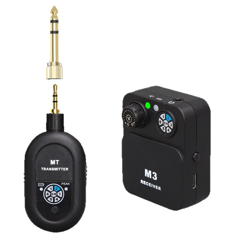 Фото Беспроводная система мониторинга с эффектом эха для сцены, 2.4G FM-диапазон, позволяющая певцам слушать эхо в реальном времени. №4