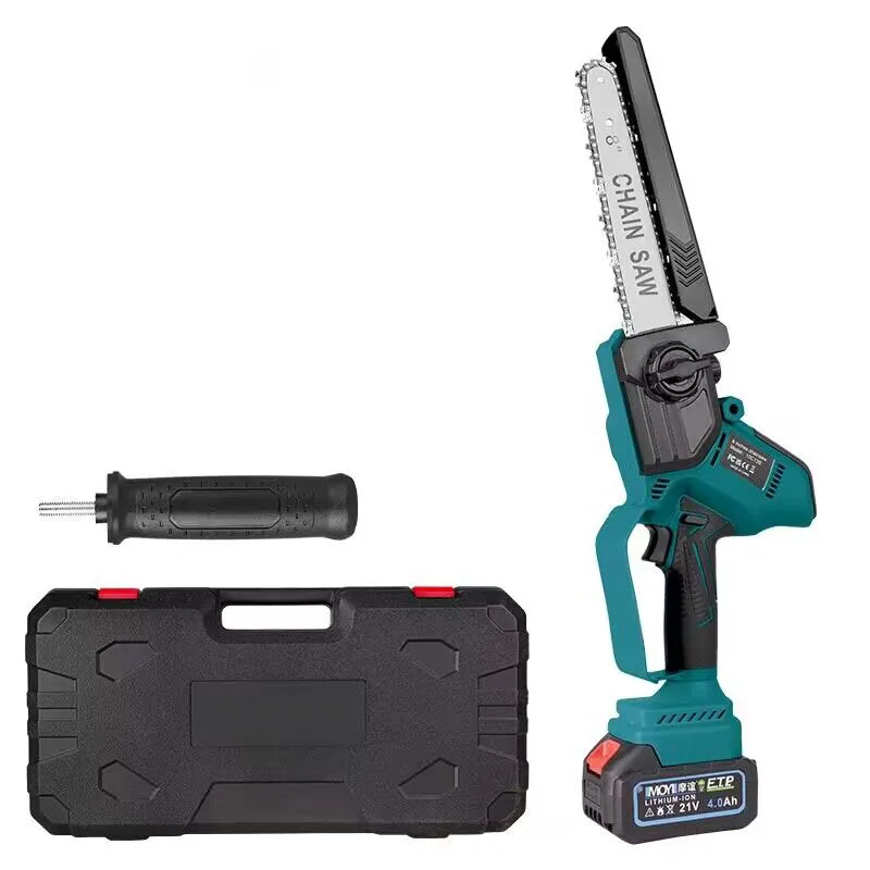 8-дюймовая литиевая бензопила бытовая маленькая ручная пила высокой мощности