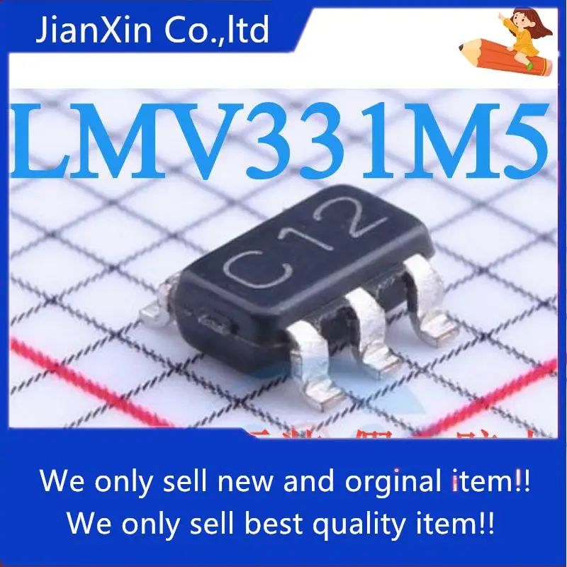 

10pcs 100% orginal new LMV331M5X/NOPB silk screen C12 SOT23-5 LMV331 voltage comparator chip