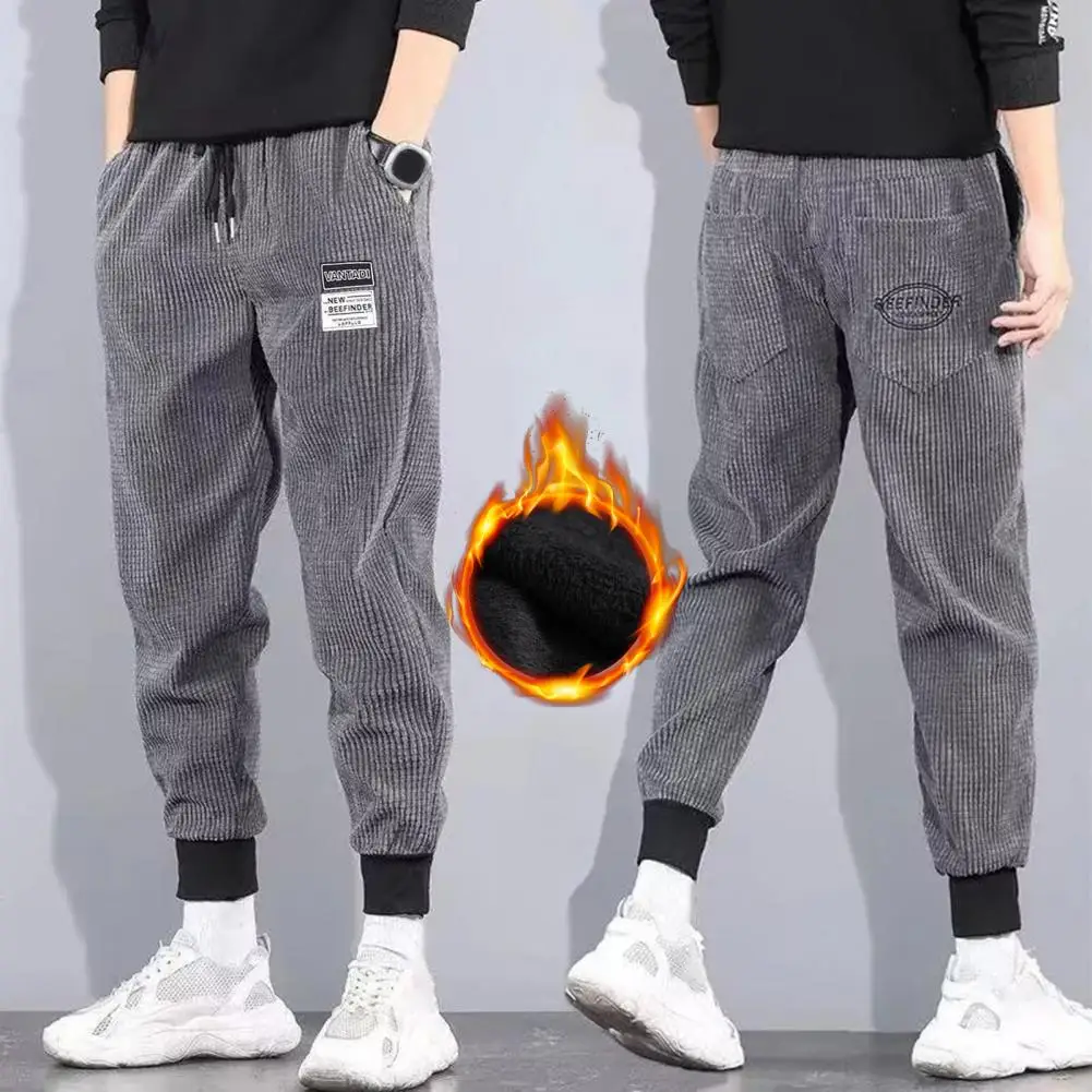 

Winter Sweatpants Deep Crotch Men Winter Joggers Breathable Winter Sweatpants