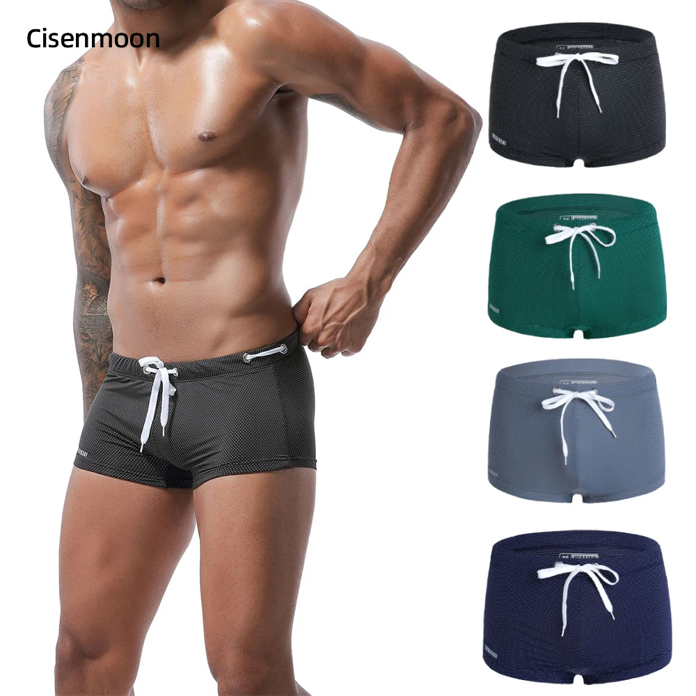 

Sexy Men's Swim Shorts Summer Colorful Swimwear Man Swimsuit Swimming Trunks Sexy Beach Shorts Surf Board Male Clothing Pants
